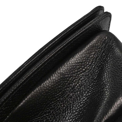 Boy Chanel Black Caviar Chevron Medium Shoulder Bag
