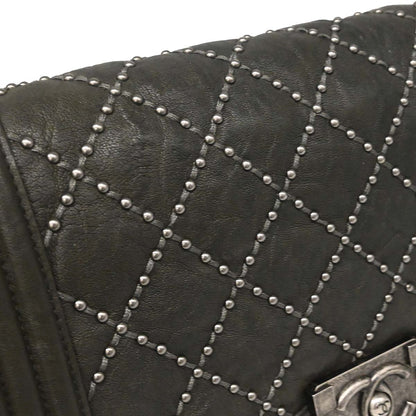 Boy Chanel 2015-2016 Gray Calfskin Medium Shoulder Bag