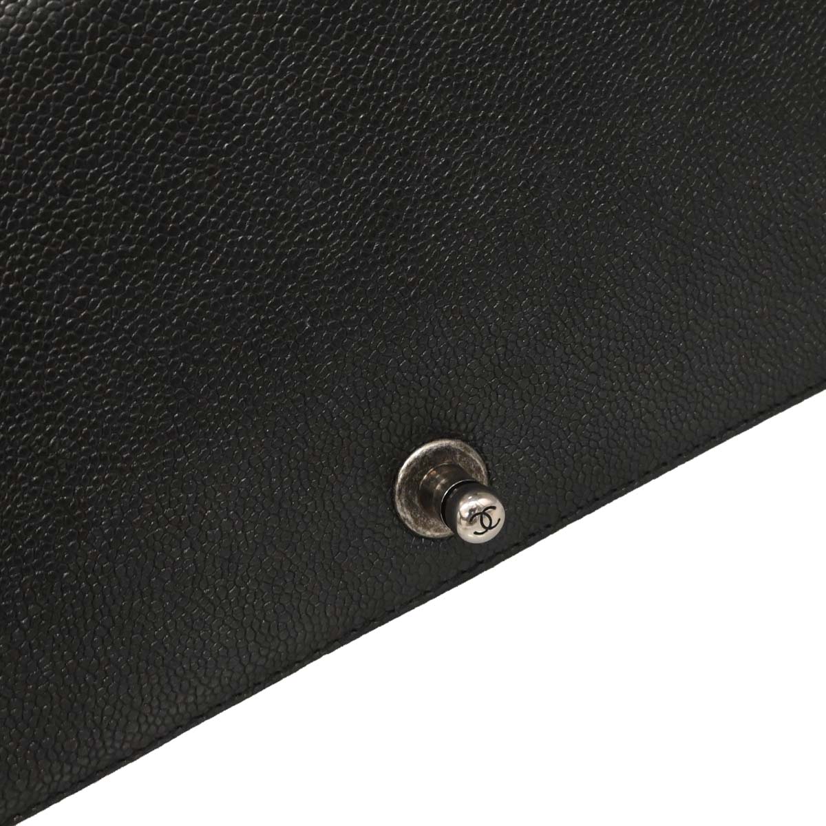 Boy Chanel 2013-2014 Black Caviar Tweed Medium Shoulder Bag