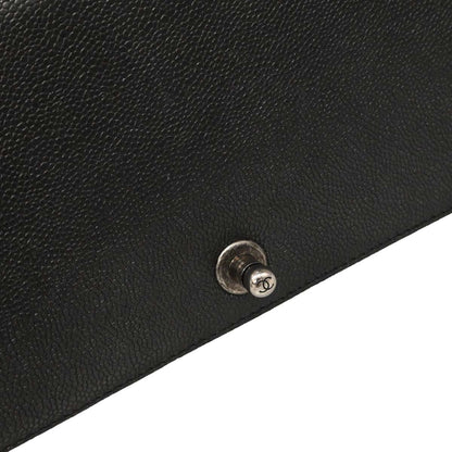 Boy Chanel 2013-2014 Black Caviar Tweed Medium Shoulder Bag