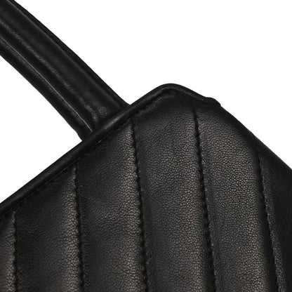 Chanel Black Lambskin Chevron Handbag