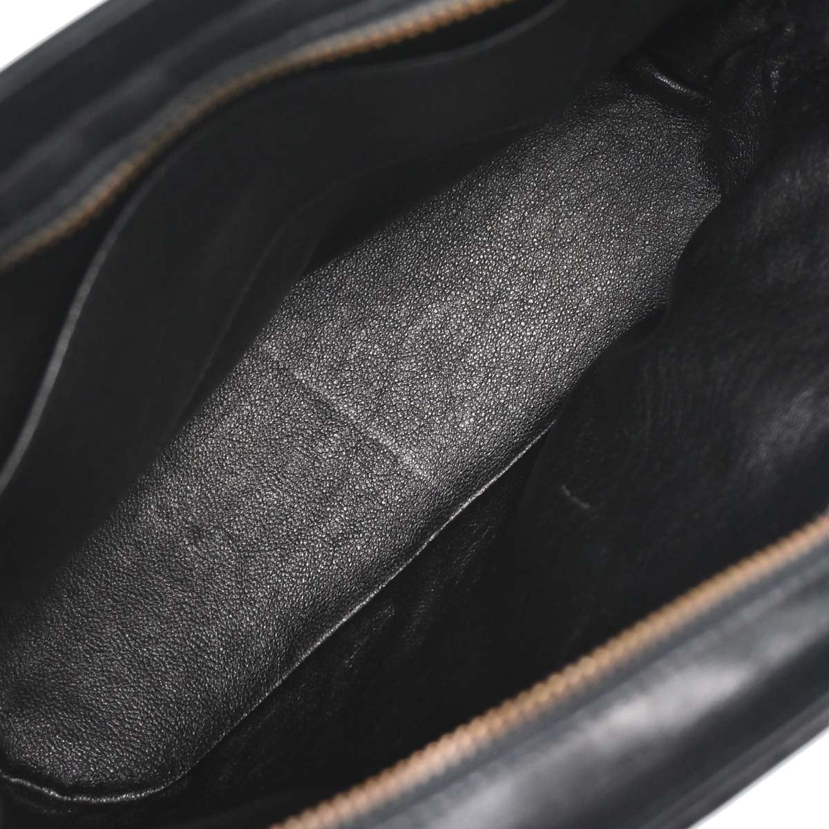 Chanel Black Lambskin Chevron Handbag
