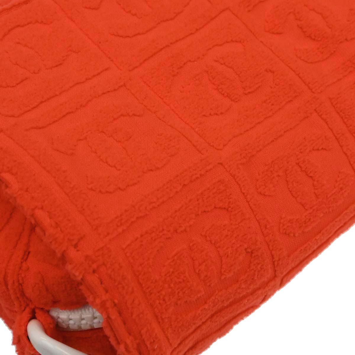 Chanel Orange Cotton Sport Line Handbag