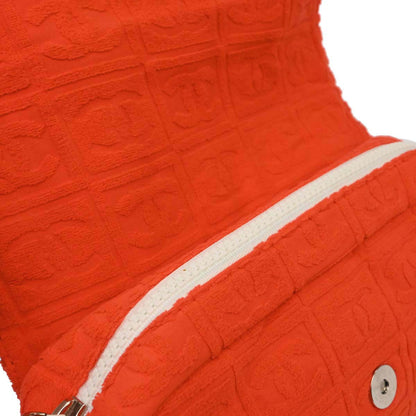 Chanel Orange Cotton Sport Line Handbag