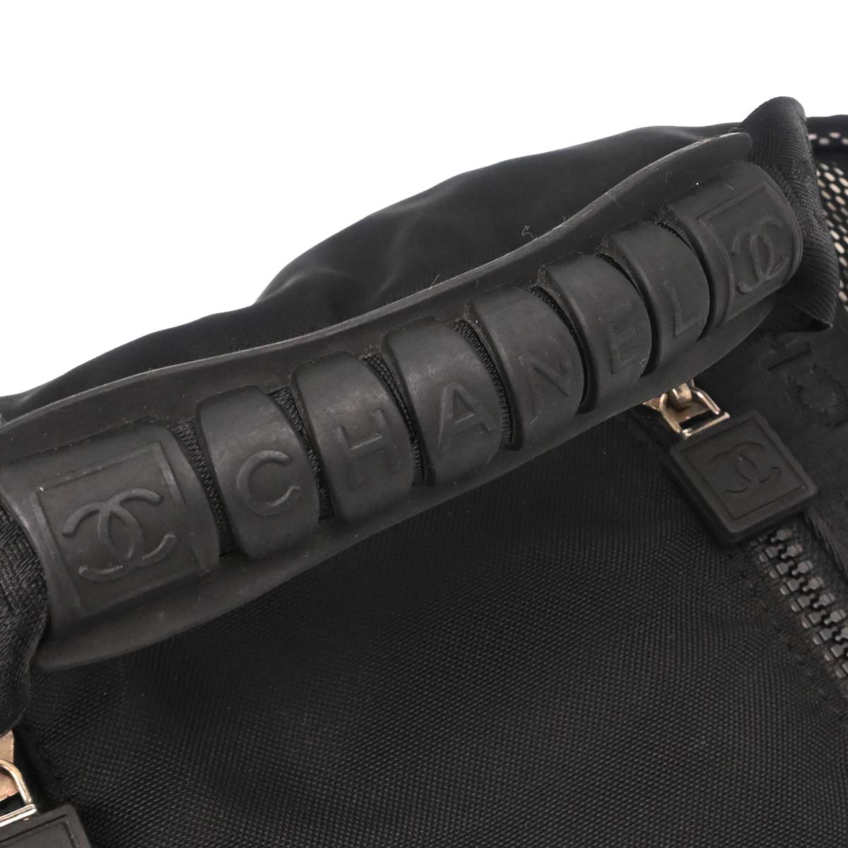 Chanel 2005-2006 Black Nylon Sport Line Duffle 2way Shoulder Handbag