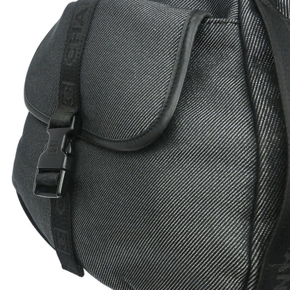 Chanel 2005-2006 Black Canvas Sport Line Duffle 2way Shoulder Handbag