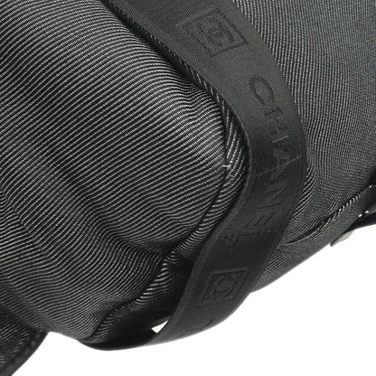 Chanel 2005-2006 Black Canvas Sport Line Duffle 2way Shoulder Handbag
