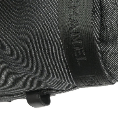 Chanel 2005-2006 Black Canvas Sport Line Duffle 2way Shoulder Handbag