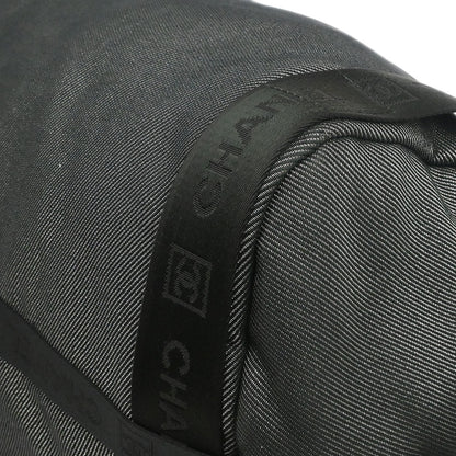 Chanel 2005-2006 Black Canvas Sport Line Duffle 2way Shoulder Handbag
