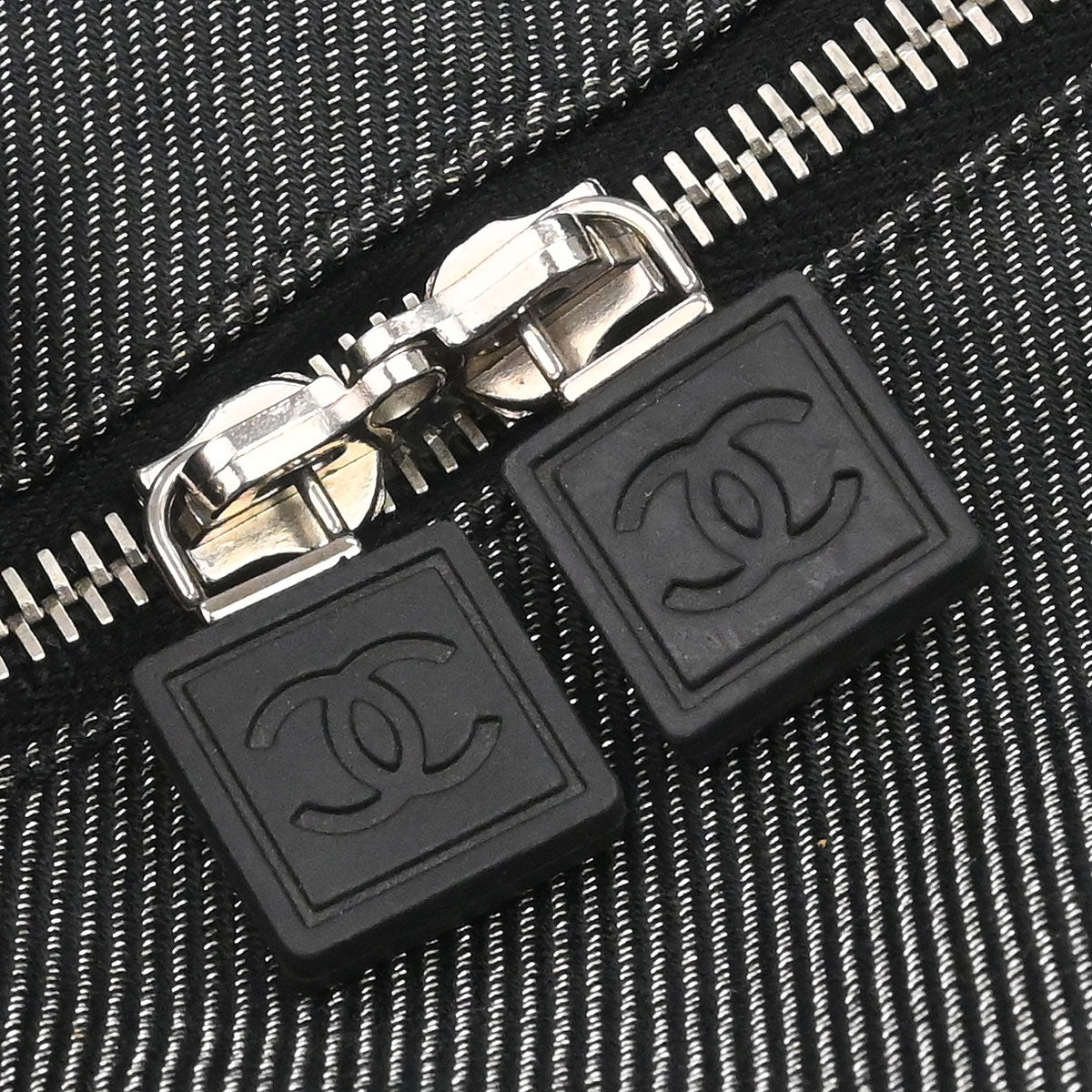 Chanel 2005-2006 Black Canvas Sport Line Duffle 2way Shoulder Handbag