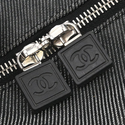 Chanel 2005-2006 Black Canvas Sport Line Duffle 2way Shoulder Handbag