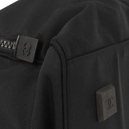 Chanel 2003-2004 Black Nylon Sport Line Duffle Gym Handbag