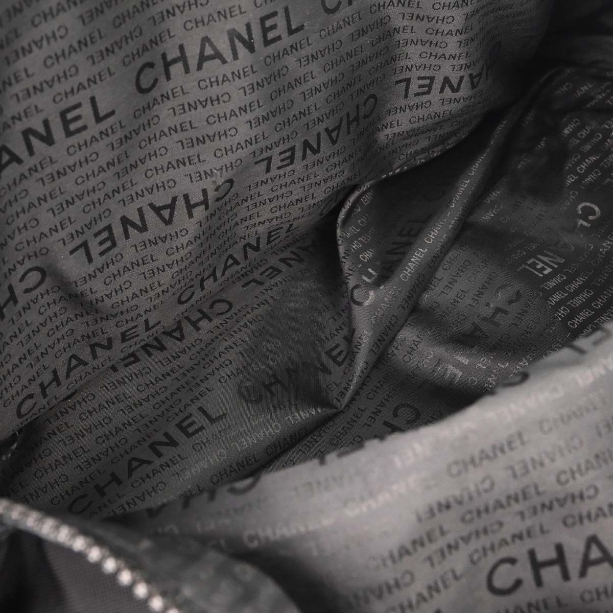 Chanel 2003-2004 Black Nylon Sport Line Duffle Gym Handbag