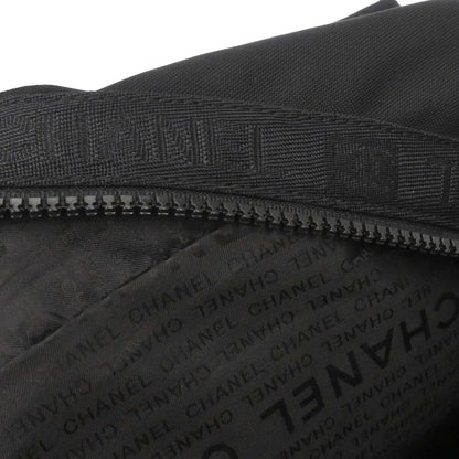 Chanel 2003-2004 Black Nylon Sport Line Duffle Gym Handbag
