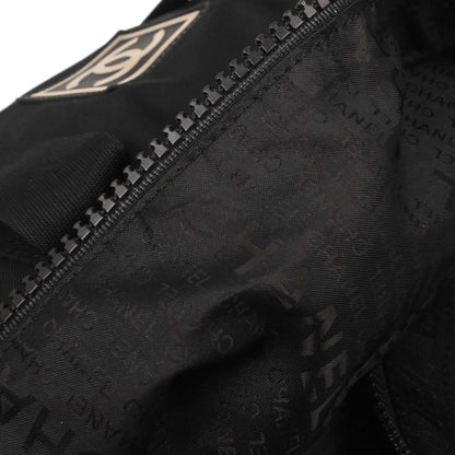 Chanel 2003-2004 Black Nylon Sport Line Duffle Gym Handbag