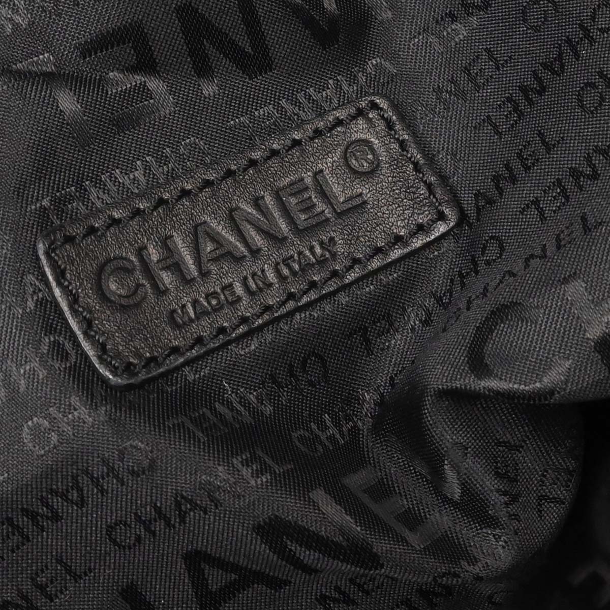 Chanel 2003-2004 Black Nylon Sport Line Duffle Gym Handbag