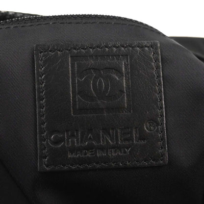 Chanel 2006-2008 Black Suede Sport Line Shoulder Bag