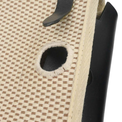 Hermes Black Natural Toile Officier GM Herbag TPM 2 in 1 Shoulder Bag