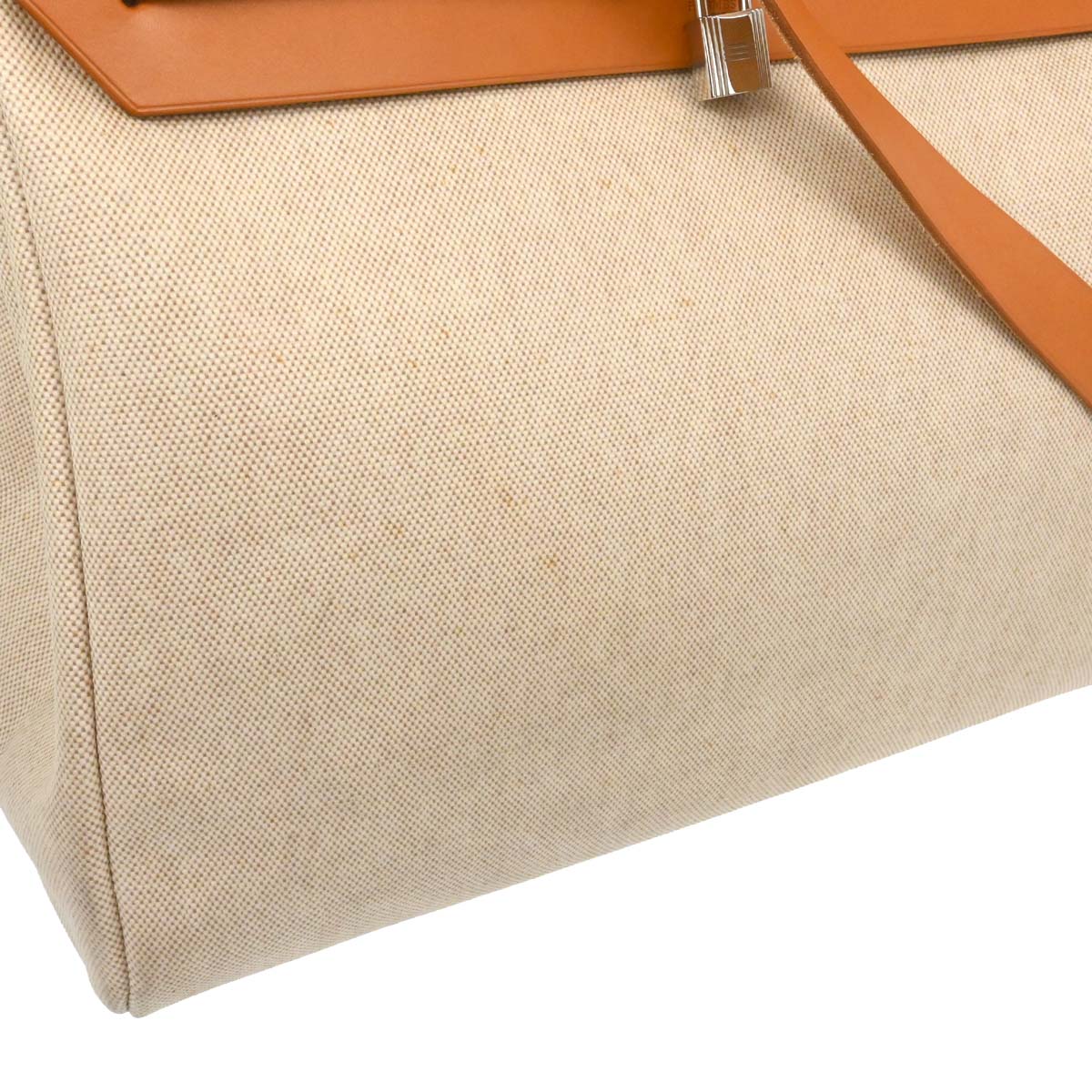 Hermes Natural Toile H Herbag MM 2 in 1 2way Shoulder Handbag