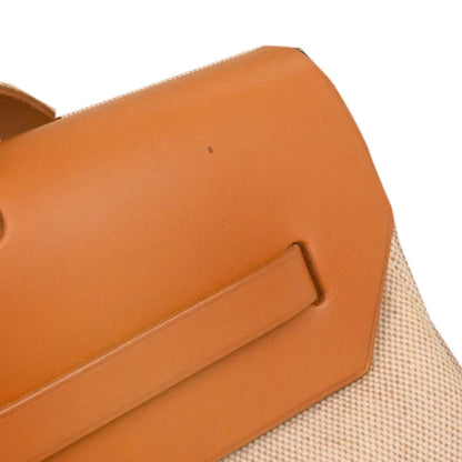 Hermes Natural Toile H Herbag MM 2 in 1 2way Shoulder Handbag