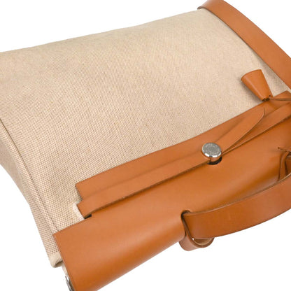 Hermes Natural Toile H Herbag MM 2 in 1 2way Shoulder Handbag