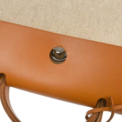 Hermes Natural Toile H Herbag MM 2 in 1 2way Shoulder Handbag