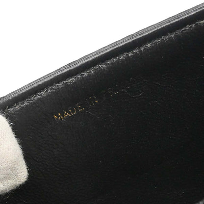 Chanel * 1989-1991 Black Ostrich Double Flap Shoulder Bag