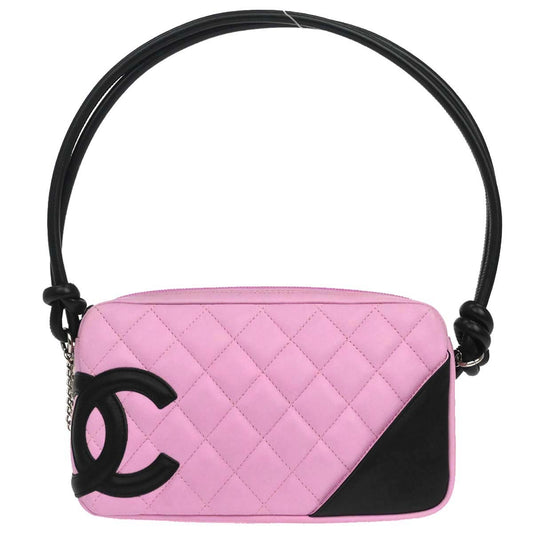 Chanel 2005-2006 Pink Calfskin Cambon Ligne Handbag