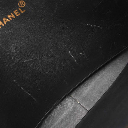 Chanel 1994-1996 Black Caviar Skin Shoulder Tote Bag