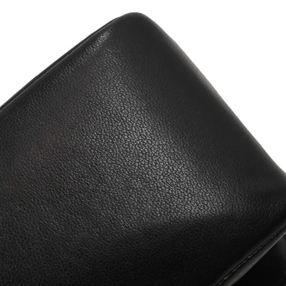 Chanel Black Lambskin Mademoiselle Straight Flap Shoulder Bag