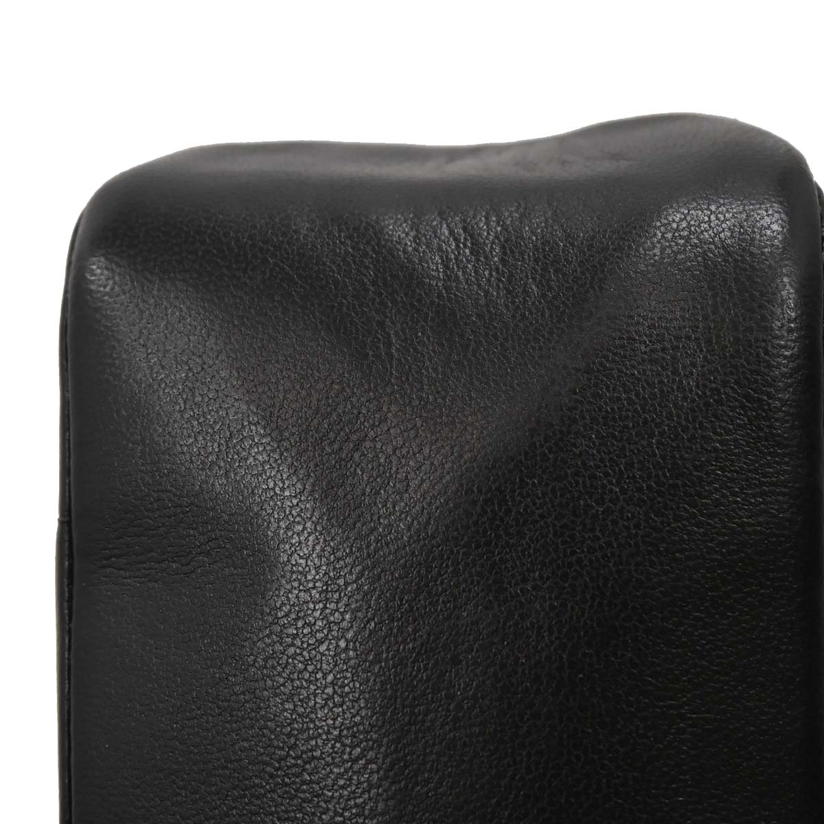 Chanel Black Lambskin Mademoiselle Straight Flap Shoulder Bag