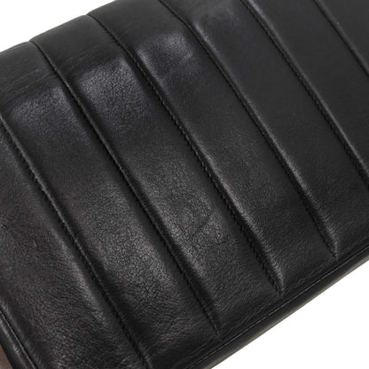 Chanel Black Lambskin Mademoiselle Straight Flap Shoulder Bag