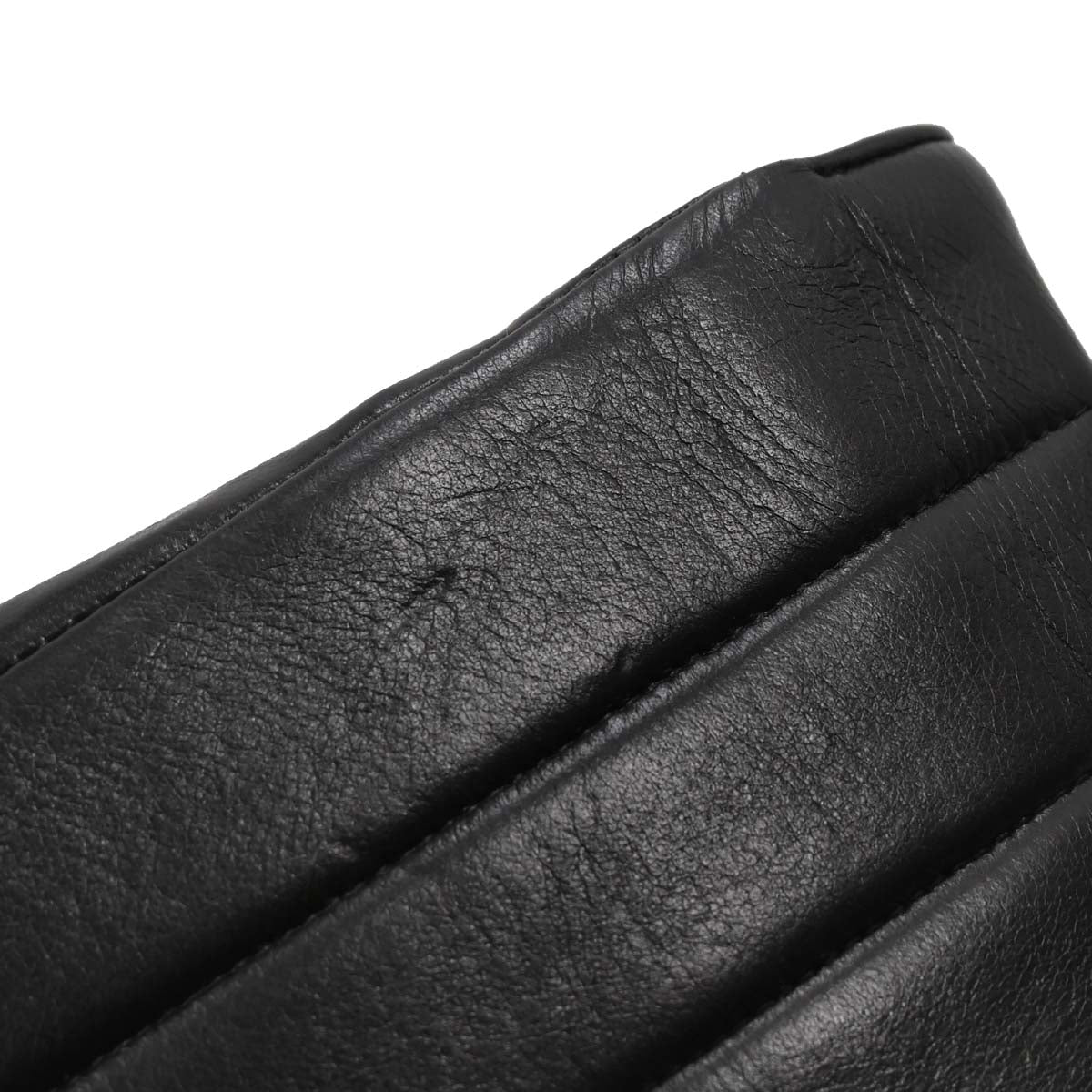 Chanel Black Lambskin Mademoiselle Straight Flap Shoulder Bag