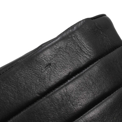 Chanel Black Lambskin Mademoiselle Straight Flap Shoulder Bag