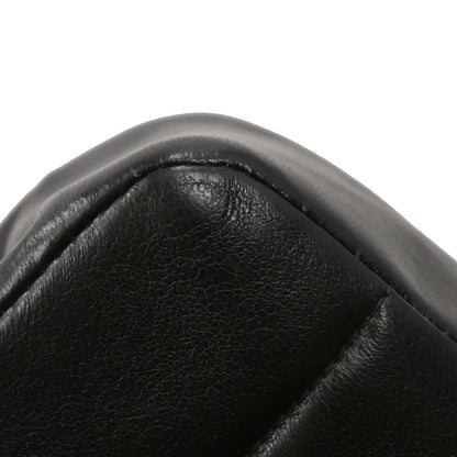 Chanel Black Lambskin Mademoiselle Straight Flap Shoulder Bag