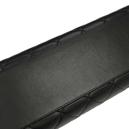 Chanel Black Lambskin Tote Shoulder Bag