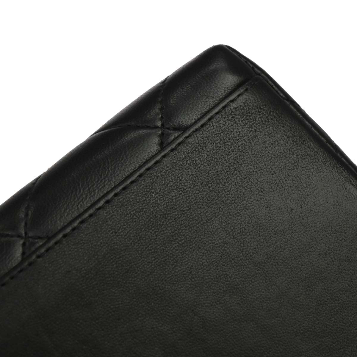 Chanel Black Lambskin Tote Shoulder Bag