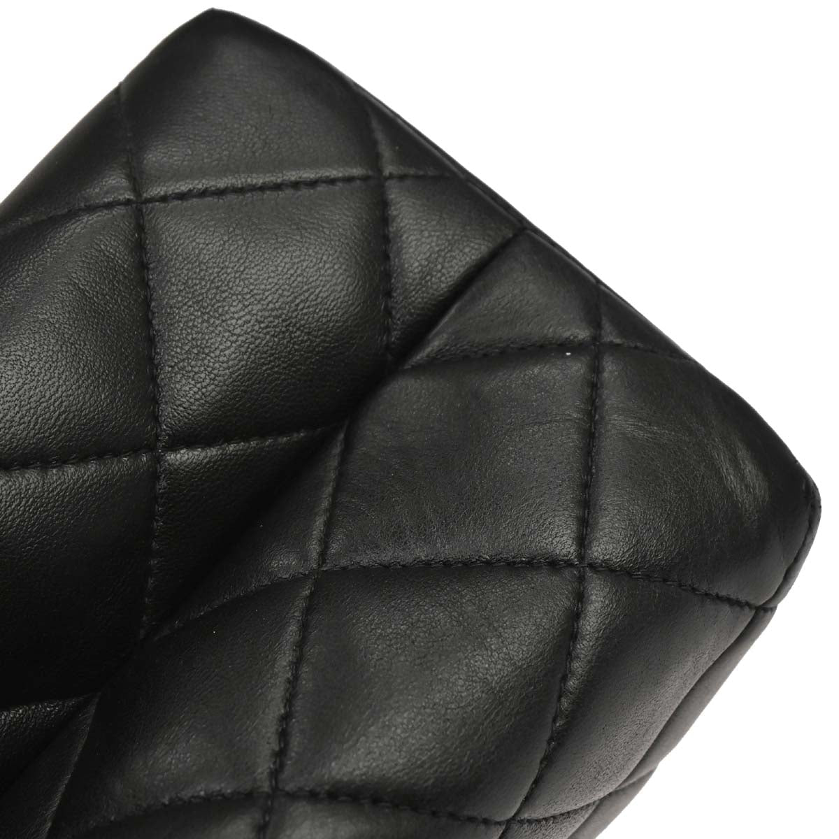 Chanel Black Lambskin Tote Shoulder Bag