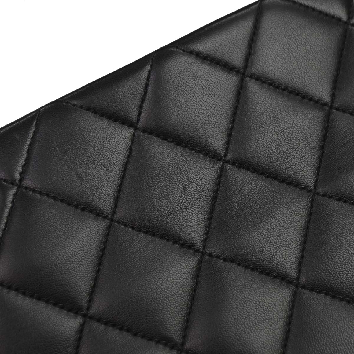 Chanel Black Lambskin Tote Shoulder Bag