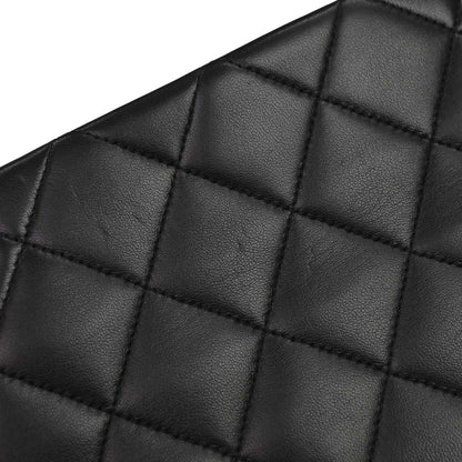 Chanel Black Lambskin Tote Shoulder Bag