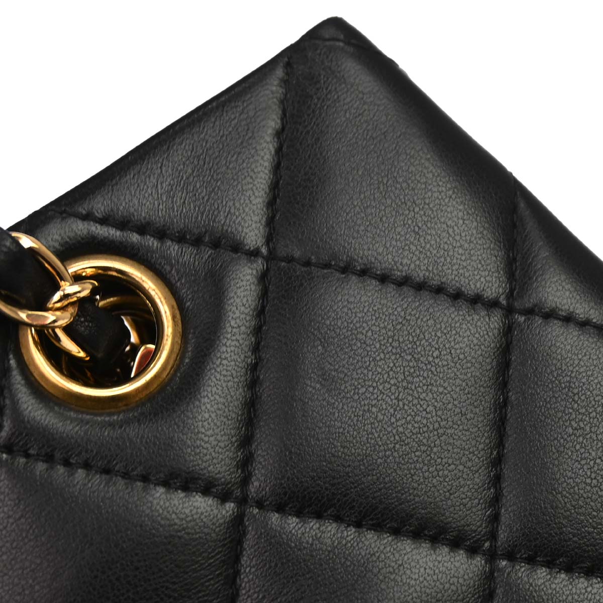 Chanel Black Lambskin Tote Shoulder Bag