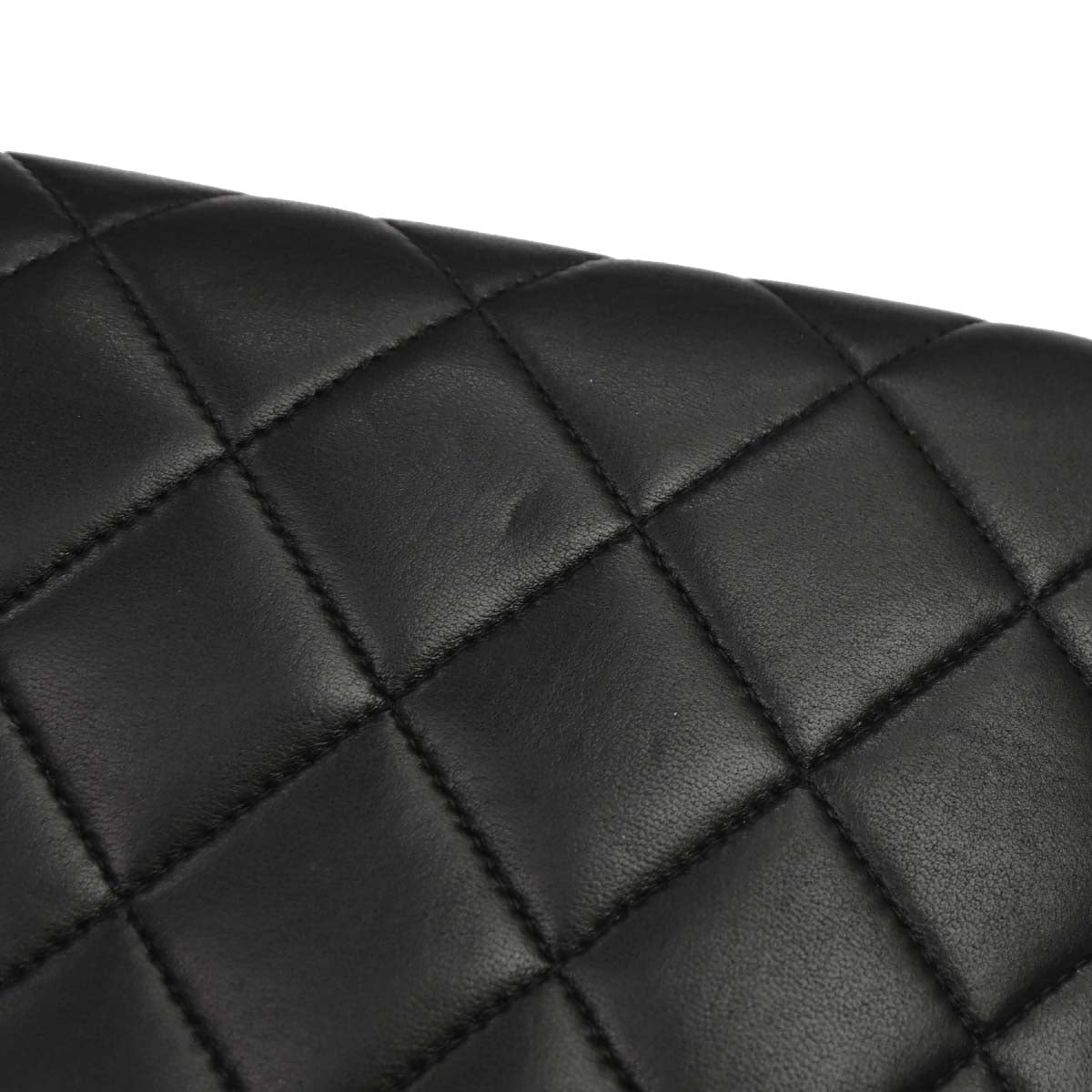 Chanel Black Lambskin Tote Shoulder Bag