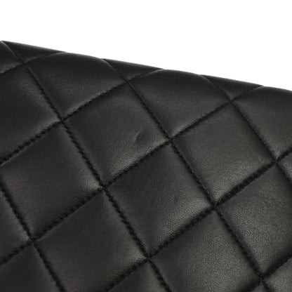 Chanel Black Lambskin Tote Shoulder Bag
