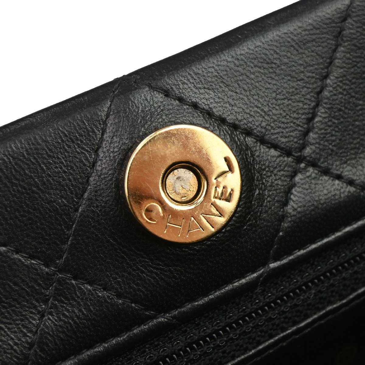 Chanel Black Lambskin Tote Shoulder Bag