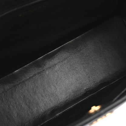 Chanel Black Lambskin Tote Shoulder Bag