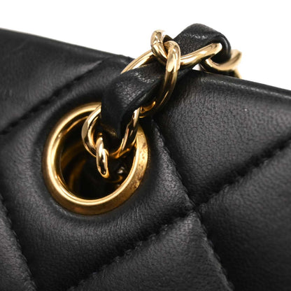 Chanel Black Lambskin Tote Shoulder Bag