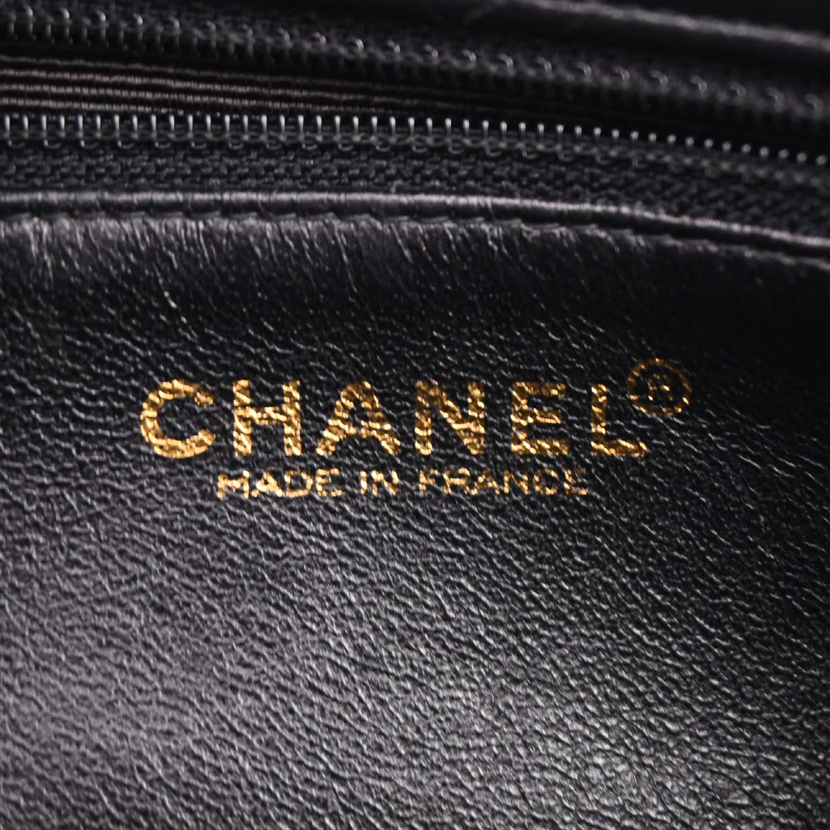 Chanel Black Lambskin Tote Shoulder Bag