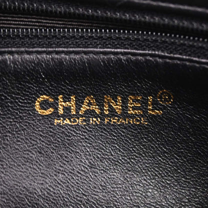 Chanel Black Lambskin Tote Shoulder Bag