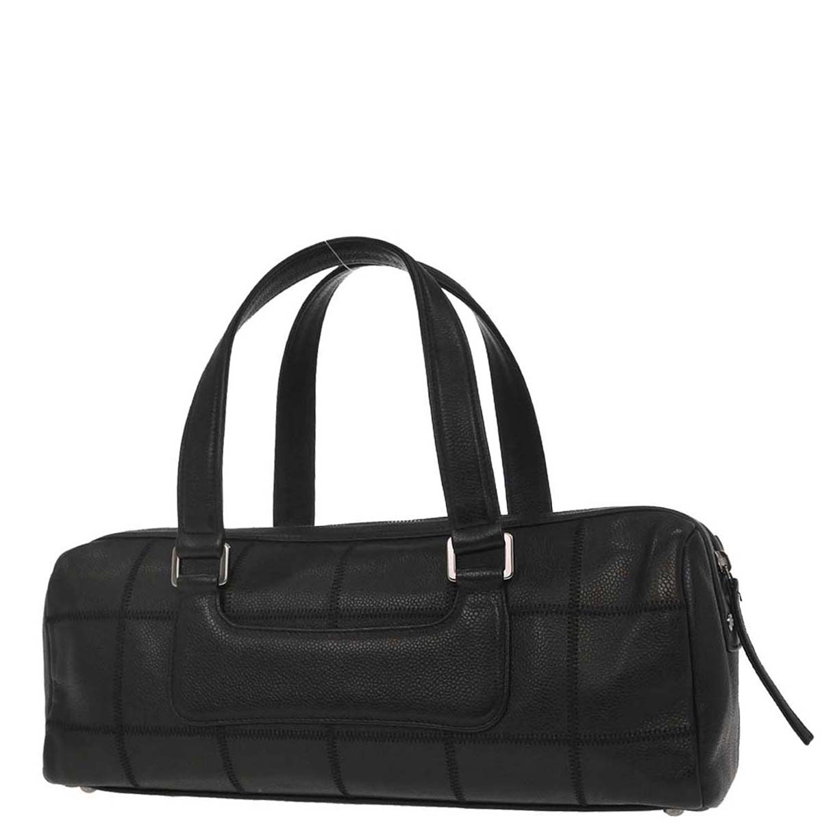 Chanel 2005-2006 Black Caviar Skin Choco Bar Handbag