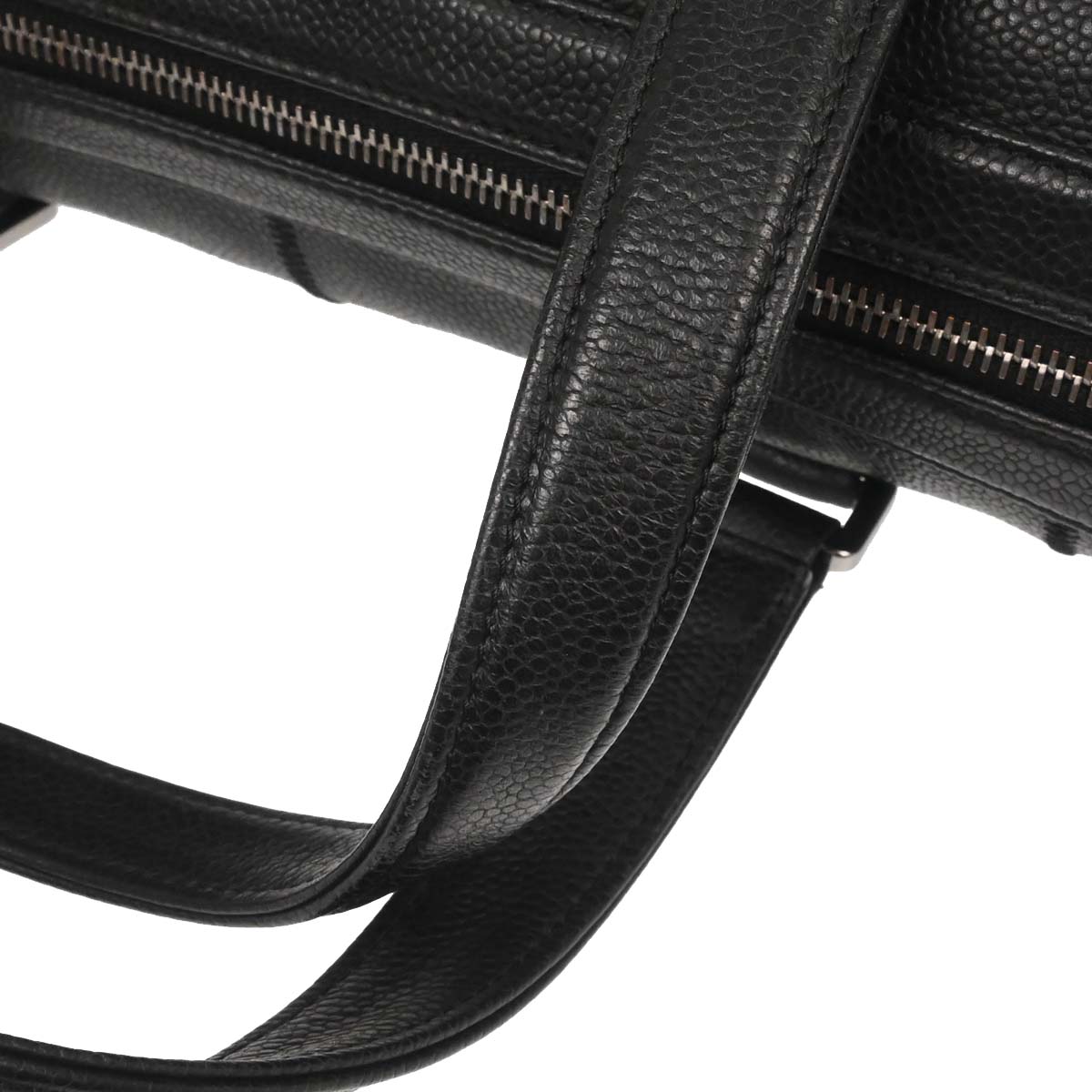 Chanel 2005-2006 Black Caviar Skin Choco Bar Handbag
